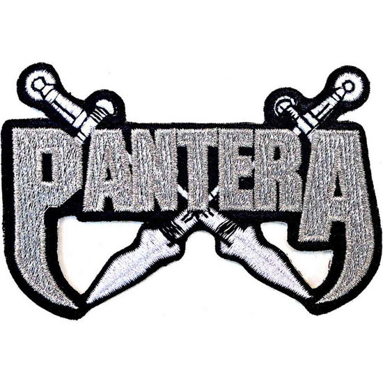 Pantera Woven Patch: Silver Swords (Standard) - Pantera - Merchandise -  - 5056368642005 - 