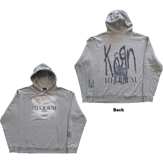 Korn Unisex Pullover Hoodie: Requiem (Back Print) - Korn - Merchandise -  - 5056561027005 - 