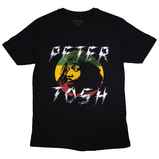 Cover for Peter Tosh · Peter Tosh Unisex T-Shirt: Lightning Logo (Black) (T-shirt) [size L] (2024)