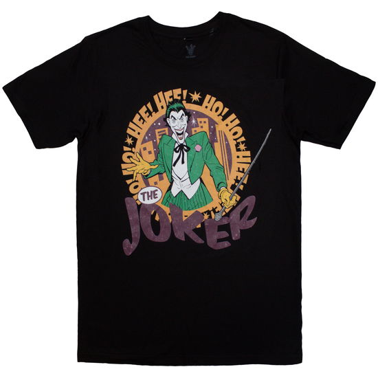 Cover for DC Comics · DC Comics Unisex T-Shirt: Hee Hee! Joker (Black) (T-shirt) [size XL] (2024)