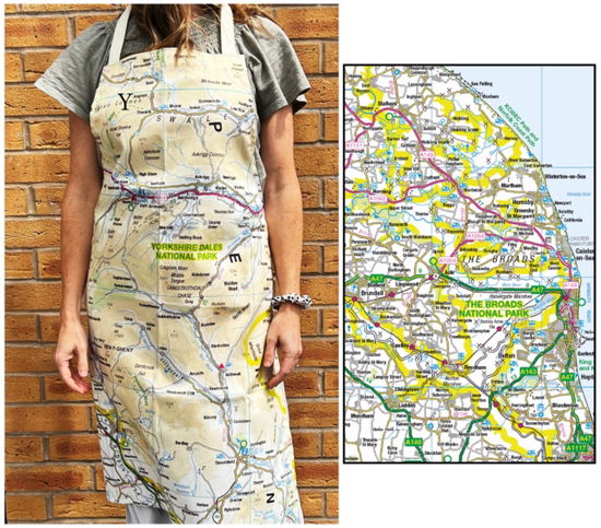 Cover for OS Map Adult Apron - The Broads (MERCH) (2025)