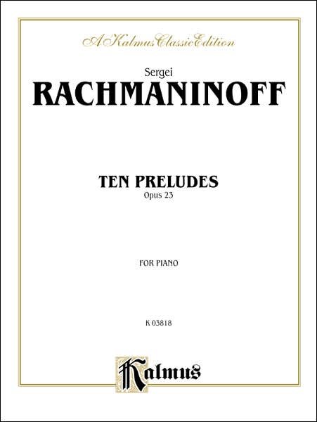 Cover for Sergei Rachmaninoff · Ten Preludes, Op. 23 (Bok) (2000)