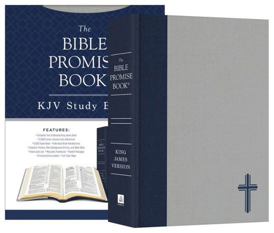 Cover for Compiled By Barbour Staff · The Bible Promise Book KJV Bible--Oxford Navy (Hardcover Book) (2019)