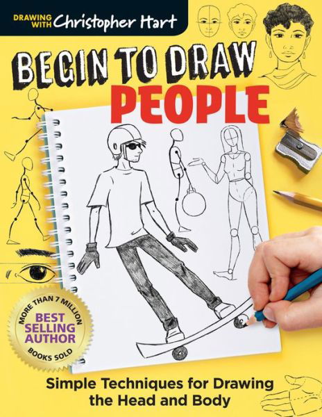 Begin to Draw People: Simple Techniques for Drawing the Head and Body - Drawing with Christopher Hart - Christopher Hart - Bøker - Mixed Media Resources - 9781684620005 - 3. mars 2020