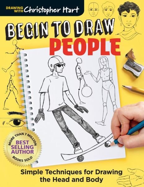 Begin to Draw People: Simple Techniques for Drawing the Head and Body - Drawing with Christopher Hart - Christopher Hart - Livros - Mixed Media Resources - 9781684620005 - 3 de março de 2020