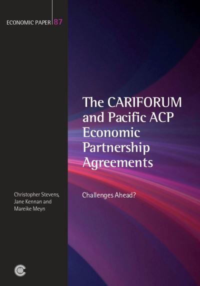 Cover for Christopher Stevens · The CARIFORUM and Pacific ACP Economic Partnership Agreements: Challenges Ahead? - Commonwealth Economic Paper Series (Paperback Book) (2009)