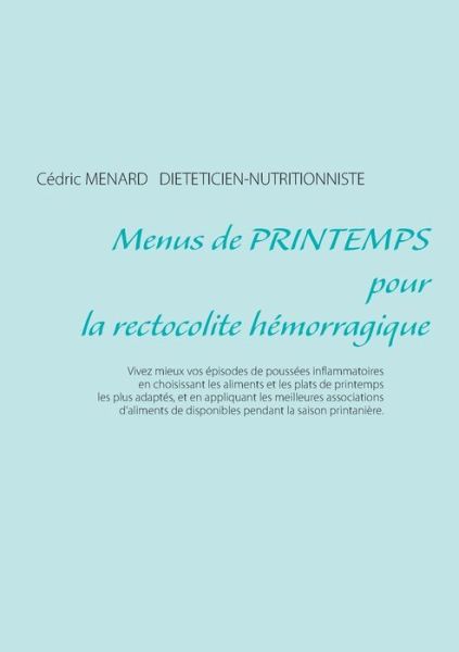 Cover for Ménard · Menus de printemps pour la recto (Book) (2019)