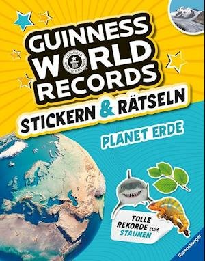 Cover for Eddi Adler · Guinness World Records Stickern und Rätseln: Planet Erde (Pocketbok) (2022)