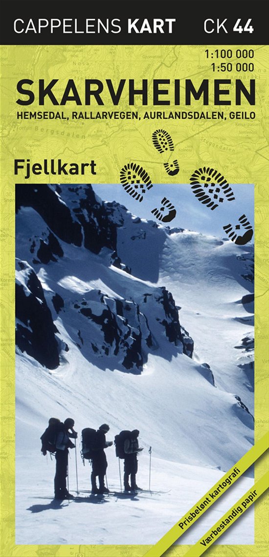 Cover for Cappelen Damm · CK: Skarvheimen fjellkart : Hemsedal, Rallarvegen, Aurlandsdalen, Geilo (Innbunden bok) (2009)