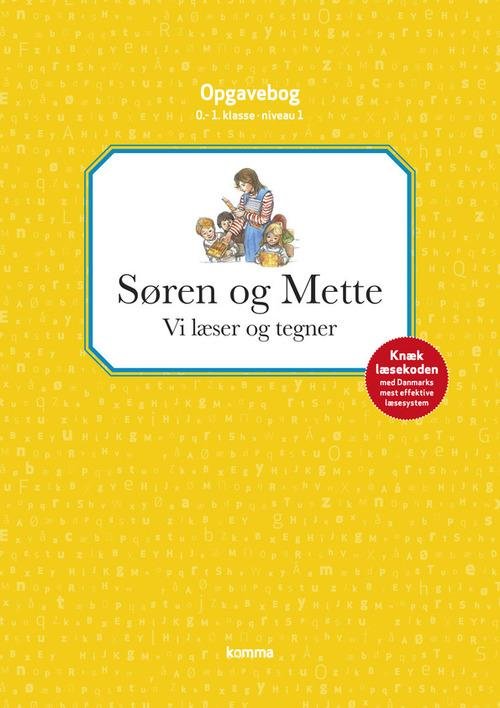 Søren og Mette: Vi læser og tegner 0.1. kl. Niveau 1 - Ejvind Jensen; Knud Hermansen - Kirjat - CARLSEN - 9788711330005 - perjantai 23. toukokuuta 2014