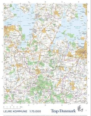 Cover for Trap Danmark · Trap Danmark: Falset kort over Lejre Kommune (Map) [1º edição] (2022)