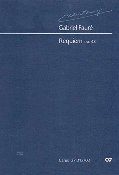Cover for Faure · Requiem d op.48,KA.CV27.312/03 (Bok)