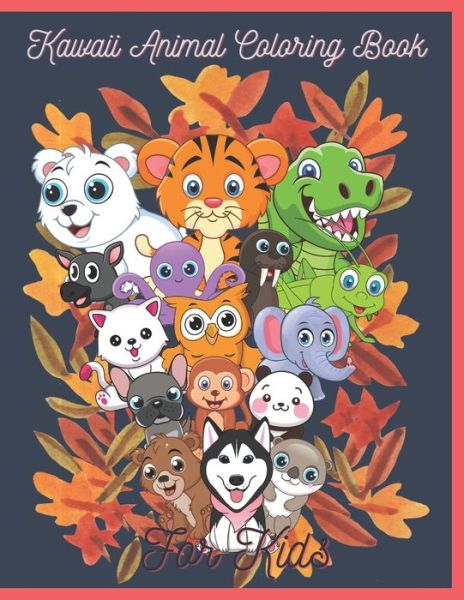 Cover for Sash Marcus · Kawaii Animal Coloring Book For Kids: 20 Kawaii Coloring Pages with Animals for Children of any age (Paperback Book) (2021)