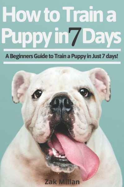 Cover for Zak Millan · How to Train a Puppy in 7 Days (Pocketbok) (2020)