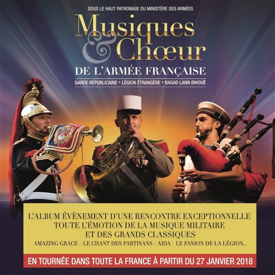 Cover for Le Bagad De Lann-b Musique De La Légion Étrangère · Musiques Et Chœur De L'Armée Française (CD) (2017)