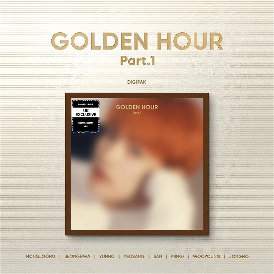 Cover for ATEEZ · Golden Hour pt.1 (CD/Merch) [UK Excl. Digipack edition] [Hongjoong Version] (2024)