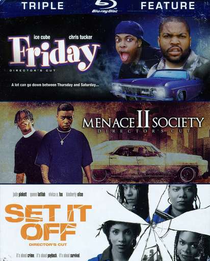 Cover for Friday &amp; Menace II Society &amp; Set It off (Blu-ray) (2012)