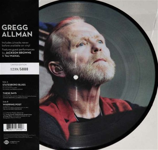 Cover for Gregg Allman · Live (Limited Edition Numbered Picture Disc) (10&quot;) [Picture Disc edition] (2017)