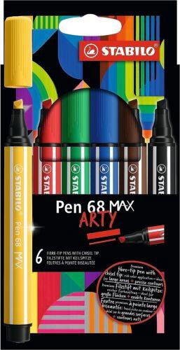 Cover for Stabilo · STABILO Pen 68 MAX ARTY - Viltstift Met Dikke Beitelpuntetui (Legetøj)