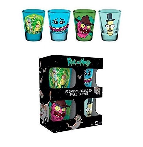 Rick And Morty: Mix (Set 4 Bicchieri Piccoli) - Rick and Morty - Merchandise - GB EYE - 5028486384006 - 