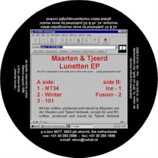 Cover for Maarten &amp; Tjeerd · Lunetten EP (LP) [Remastered edition] (2021)