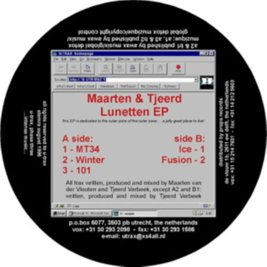 Lunetten EP - Maarten & Tjeerd - Music - U-TRAX - 5050580766006 - December 17, 2021