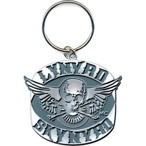 Lynyrd Skynyrd Keychain: Biker Patch Logo (Die-cast Relief) - Lynyrd Skynyrd - Fanituote - Live Nation - 162199 - 5055295302006 - tiistai 21. lokakuuta 2014