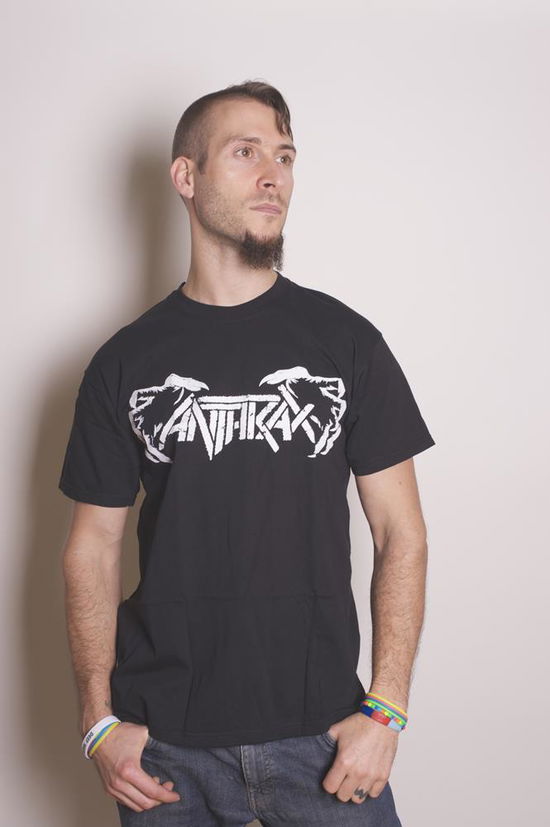 Anthrax Unisex T-Shirt: Death Hands - Anthrax - Gadżety - ROFF - 5055295344006 - 6 lipca 2016