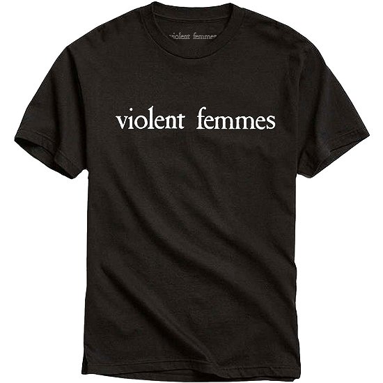 Cover for Violent Femmes · Violent Femmes Unisex T-Shirt: White Vintage Logo (T-shirt) [size XXL] [Black - Unisex edition]