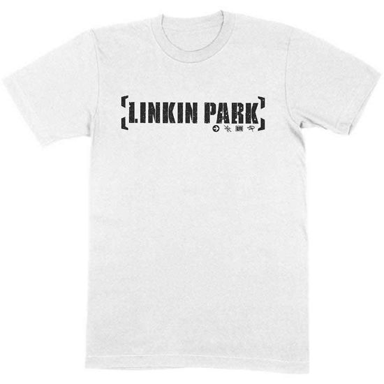 Linkin Park Unisex T-Shirt: Bracket Logo - Linkin Park - Produtos -  - 5056561004006 - 