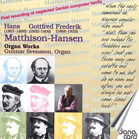 Organ Music by Mathhais-hansen - Gunnar Svensson - Muziek - DAN - 5709499445006 - 18 januari 2006