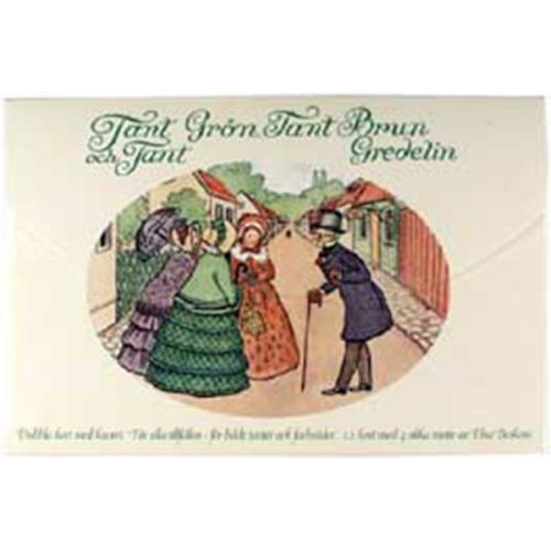 Cover for Hjelm Förlag · Brevmappe Tante Grøn, Tante Brun &amp; Tante Lilla 12 dobbelte kort m. 4 motiver (Postcard) (2000)