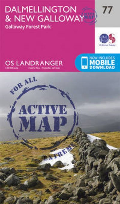 Cover for Ordnance Survey · Dalmellington &amp; New Galloway, Galloway Forest Park - OS Landranger Active Map (Kort) [February 2016 edition] (2016)