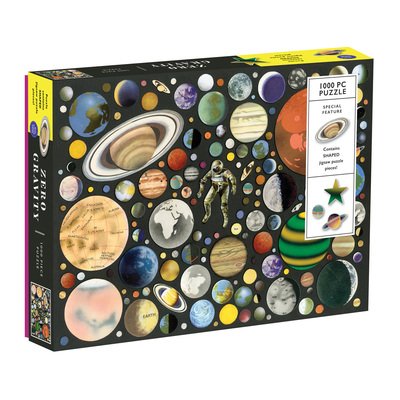 Zero Gravity 1000 Piece Puzzle With Shaped Pieces - Galison - Brettspill - Galison - 9780735357006 - 11. februar 2019