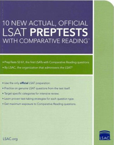 Cover for Law School Admission Council · 10 New Actual, Official Lsat Preptests with Comparative Reading: (Preptests 52-61) (Lsat Series) (Paperback Book) (2011)