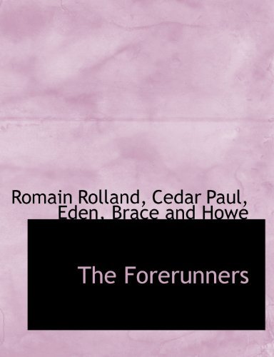 Cover for Eden · The Forerunners (Paperback Bog) (2010)