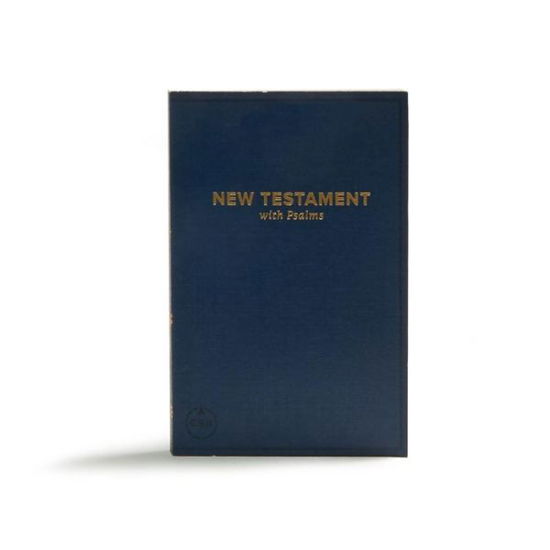 Cover for CSB Bibles by Holman · CSB Pocket New Testament with Psalms, Navy Trade Paper (Paperback Book) (2018)