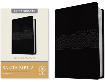 Cover for Tyndale House Publishers · Santa Biblia Ntv, Edición Manual, Letra Gigante (Letra Roja, Sentipiel, Negro) (Leather Book) (2022)