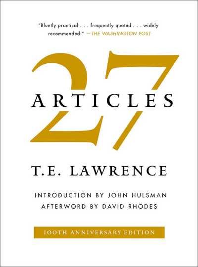 Cover for T. E. Lawrence · 27 Articles (Hardcover Book) (2017)