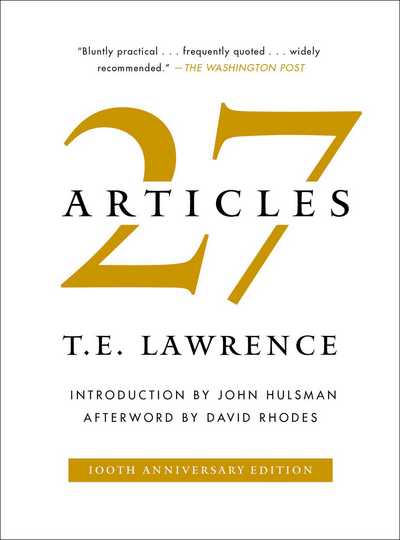 27 Articles - T. E. Lawrence - Books - Simon & Schuster - 9781501182006 - August 10, 2017