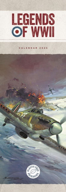 Cover for Carousel Calendars · Legends of WWII Slim Calendar 2025 (Paperback Book) (2024)