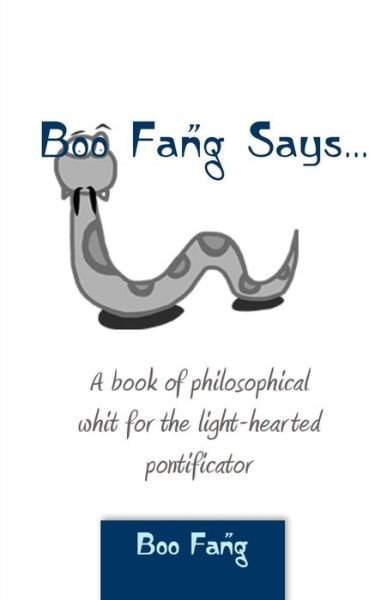 Cover for Boo Fang · Boo Fang Says (Paperback Book) (2018)
