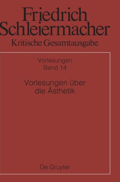 Cover for No Contributor · Vorlesungen UEber Die AEsthetik (Hardcover bog) (2021)