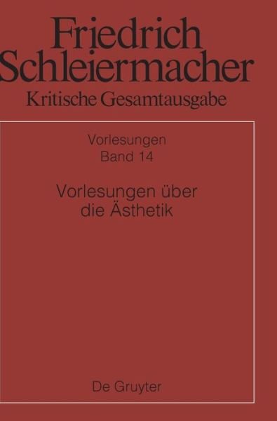 Cover for No Contributor · Vorlesungen UEber Die AEsthetik (Hardcover Book) (2021)