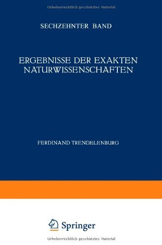 Cover for F Hund · Ergebnisse Der Exakten Naturwissenschaften: Sechzehnter Band - Springer Tracts in Modern Physics (Pocketbok) [Softcover Reprint of the Original 1st 1937 edition] (1937)