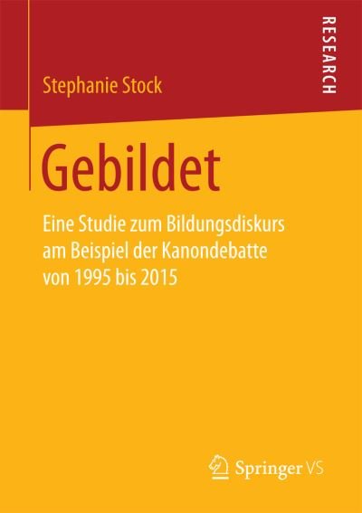 Cover for Stock · Gebildet (Book) (2016)