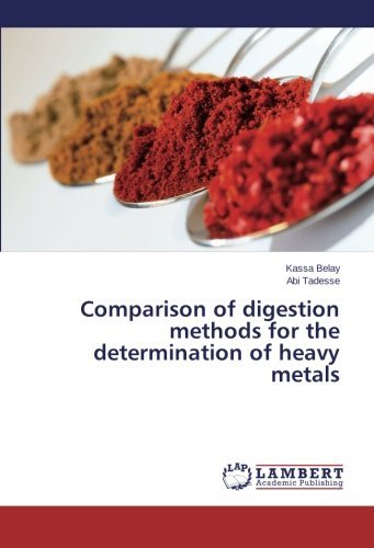 Cover for Abi Tadesse · Comparison of Digestion Methods for the Determination of Heavy Metals (Pocketbok) (2013)