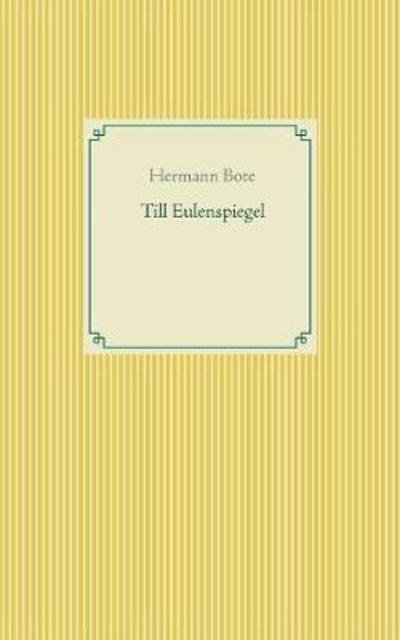 Cover for Bote · Till Eulenspiegel (Book) (2017)