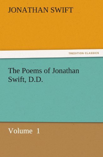 Cover for Jonathan Swift · The Poems of Jonathan Swift, D.d.: Volume  1 (Tredition Classics) (Paperback Bog) (2011)