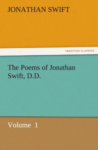 Cover for Jonathan Swift · The Poems of Jonathan Swift, D.d.: Volume  1 (Tredition Classics) (Paperback Book) (2011)